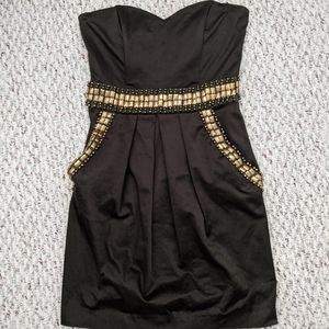 B Darlin Olive Cocktail Dress